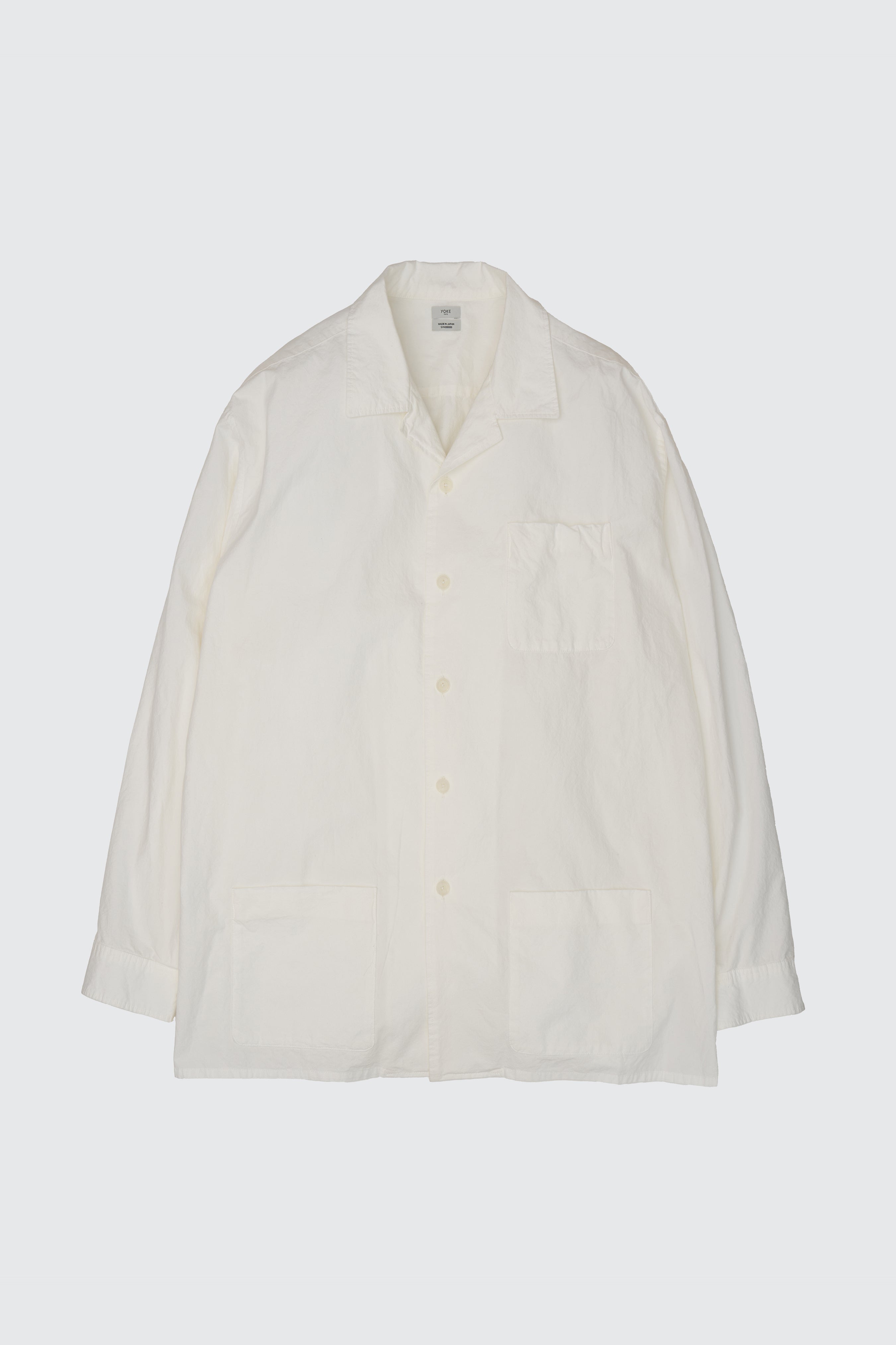 定価6万 YOKE 2024 SUMMER シャツジャケット BLACK 3 Cotton Stripe Shirt Jacket | YOKE Official Website