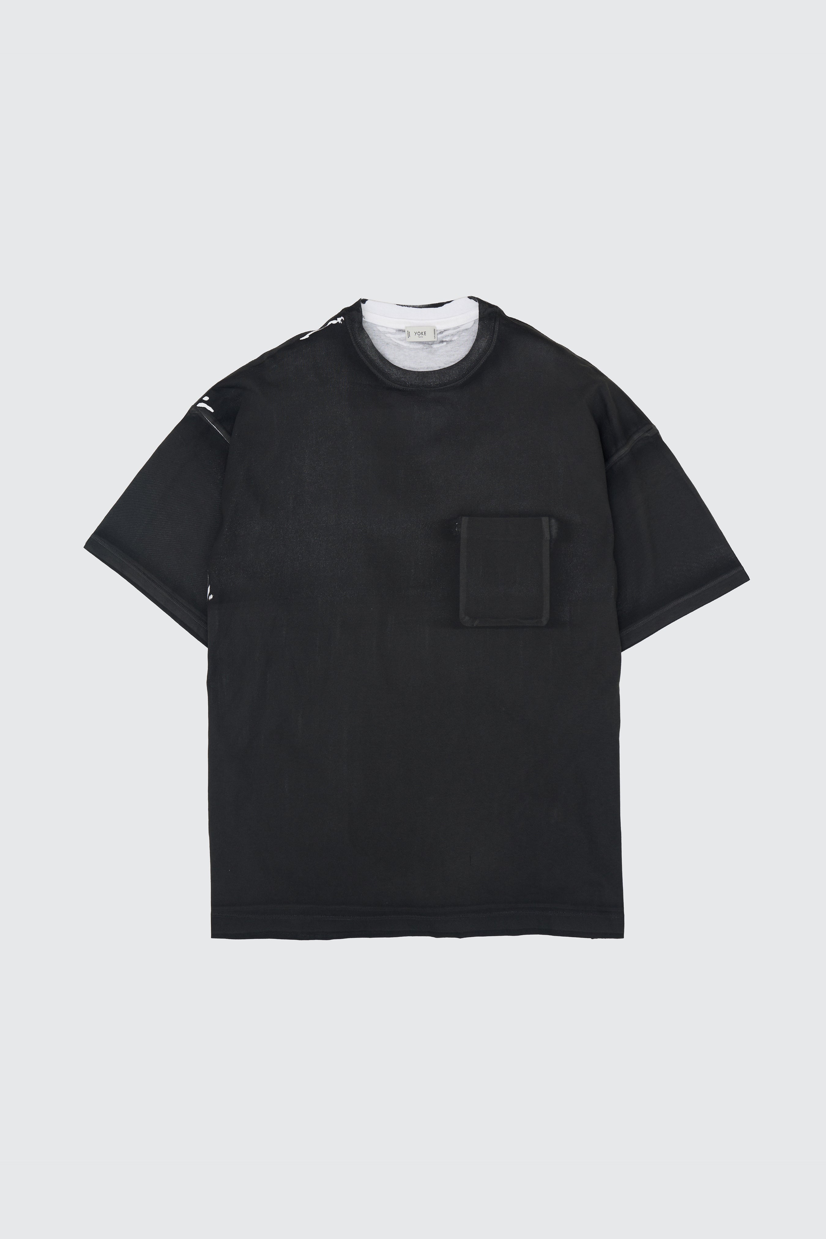 All-over Pigment Printed T-shirt | YOKE Official Website