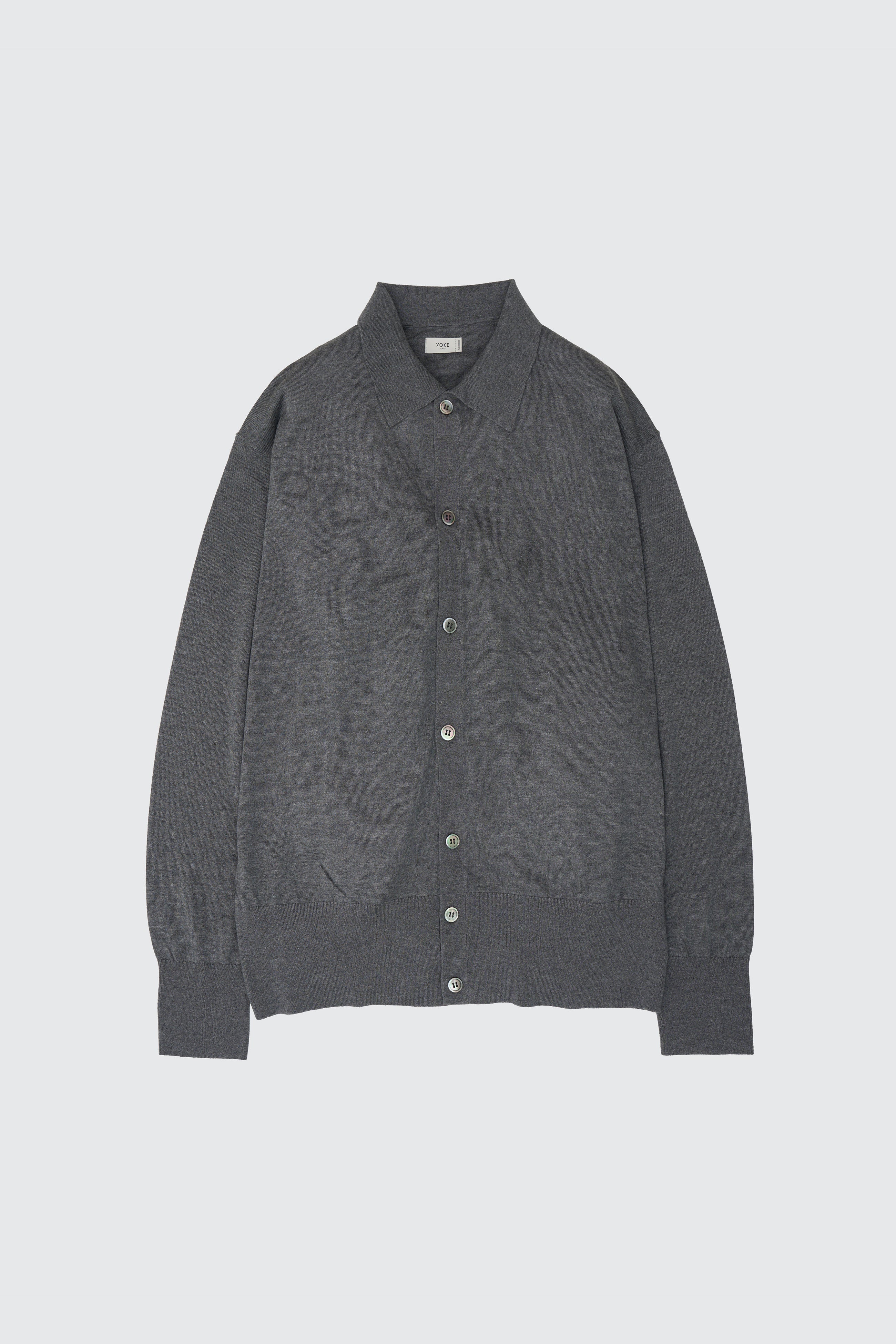 【ルミエール 】YOKE☆ニット☆2☆チャコール Silk Cashmere Knit Shirt | YOKE Official Website
