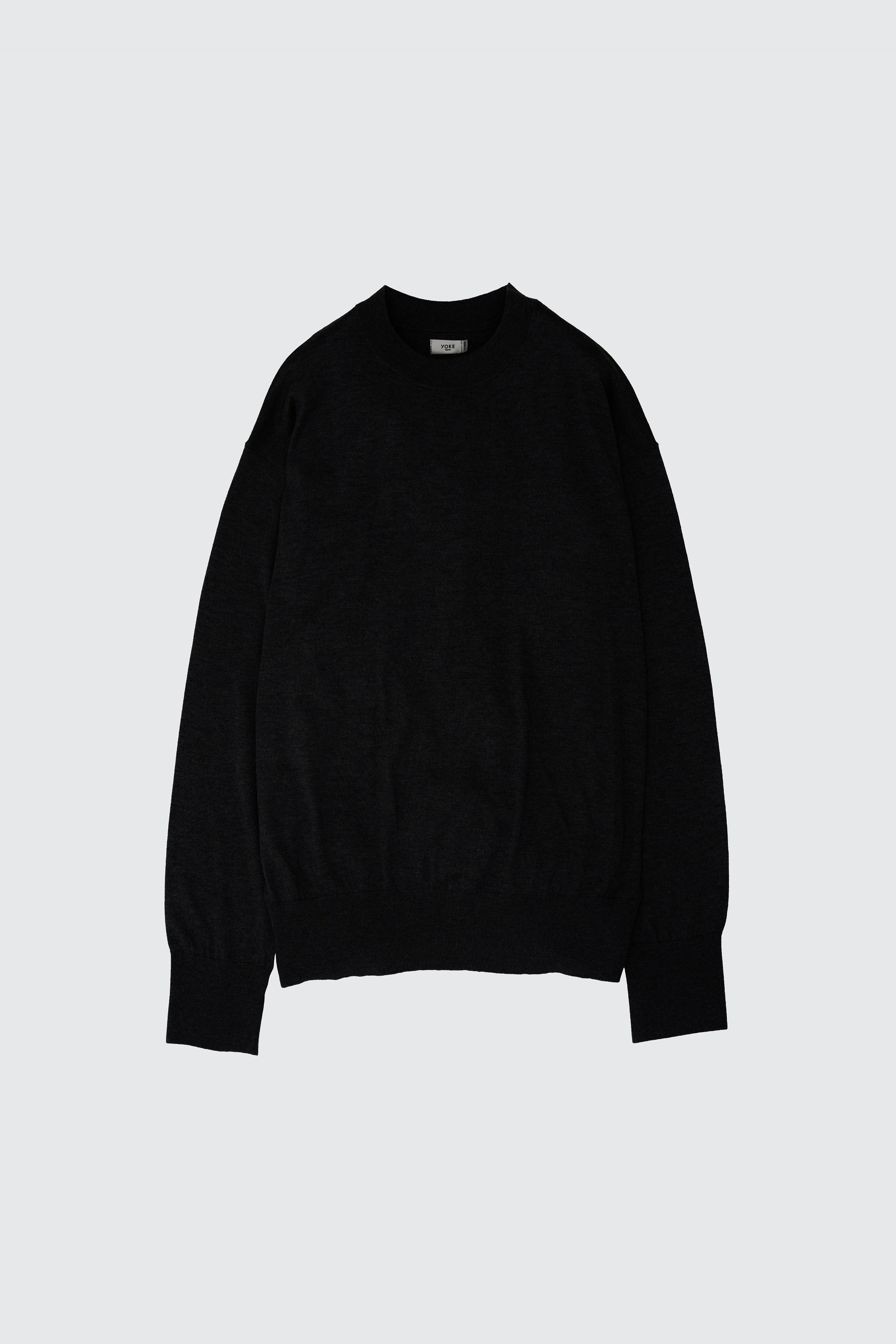 Silk Cashmere Knit Crewneck Sweater | YOKE Official Website