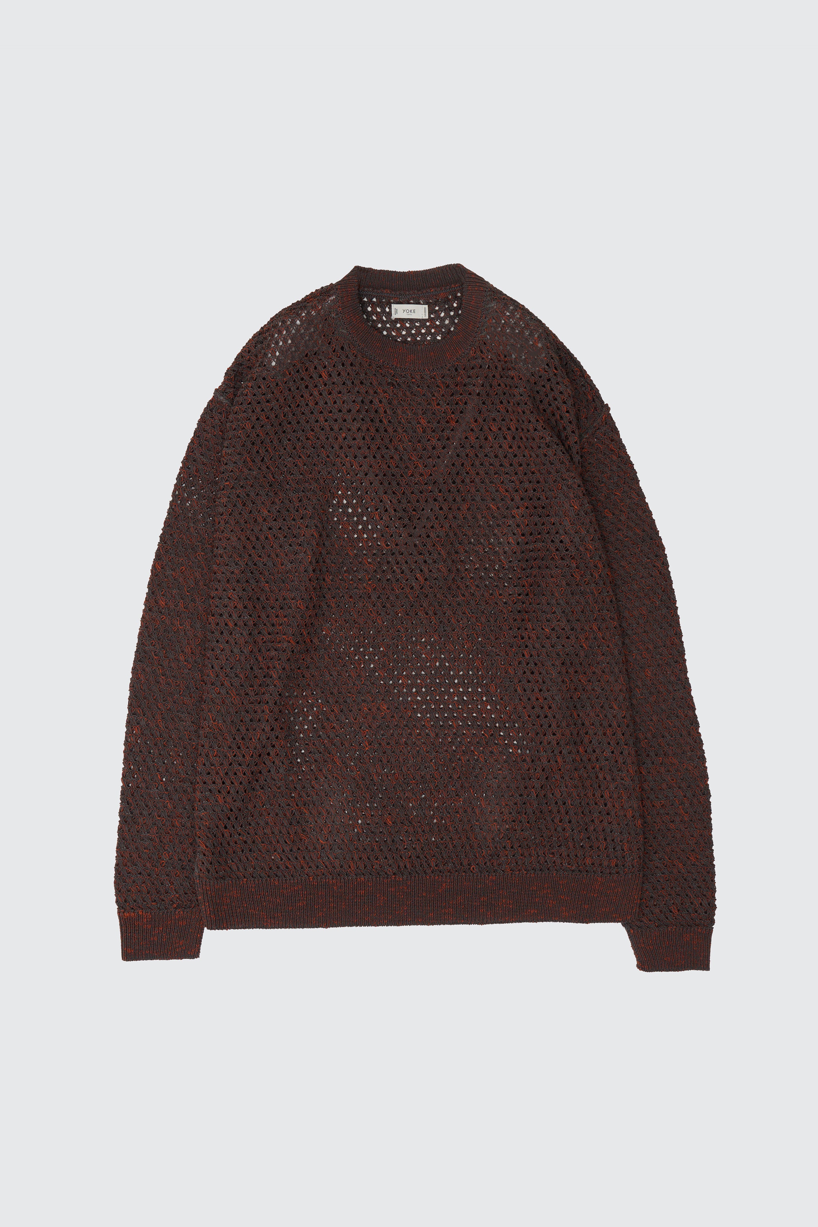Abstract Jacquard Crewneck Sweater | YOKE Official Website