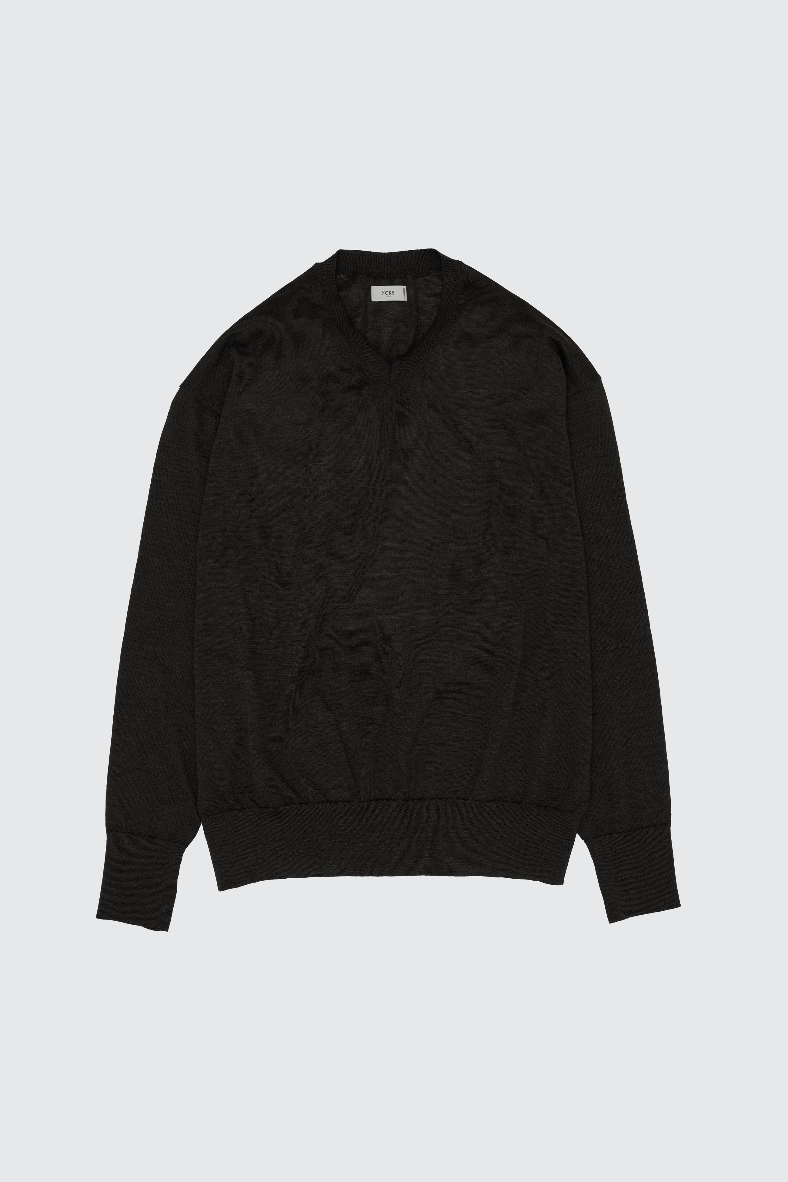 Ramie Wool V-neck Sweater | YOKE Official Website Ramie Wool V-neck Sweater | YOKE Official Website