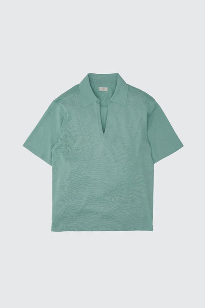 ヨ*シ様 新品26ssWASHED COTTON SHEER SHIRTSサイズ Washi Polyester Knit Sheer Skipper Shirt | YOKE Official Website