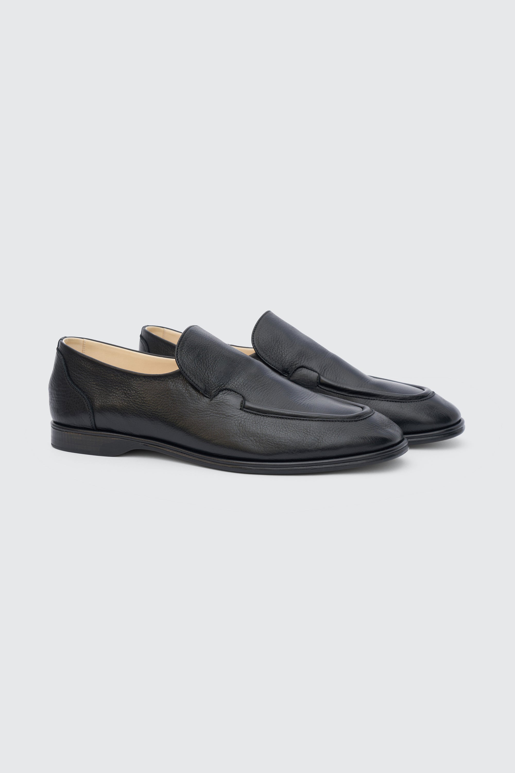 YOKE (ヨーク) foot the coacher (フットザコーチャー) レザーローファー カウレザー ブラック 黒