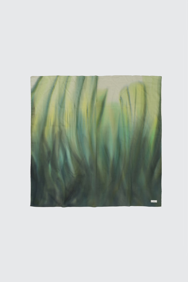 Cotton Rayon Silk Lawn Hand Painted Scarf