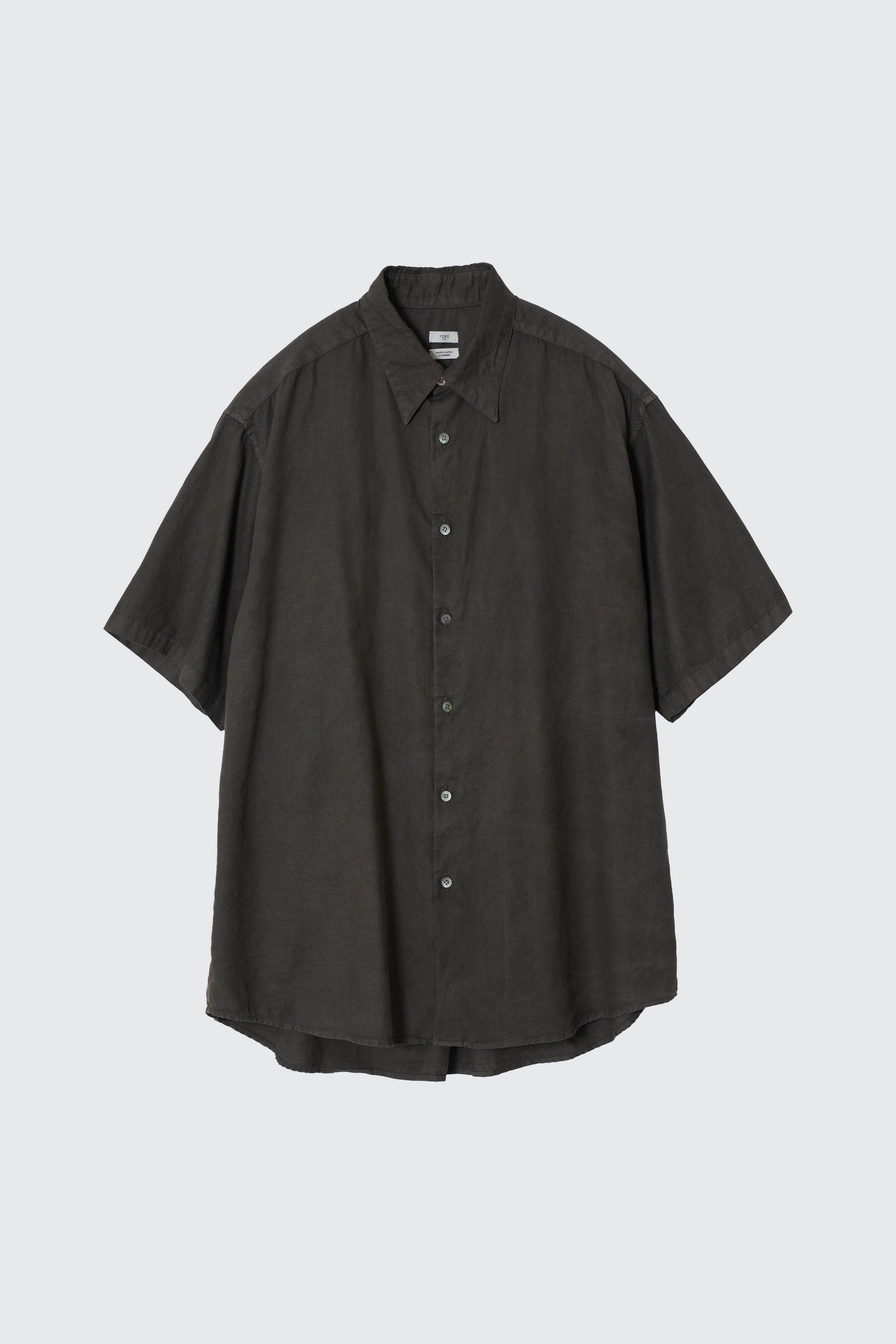 Cotton Silk Garment-Dyed Loosed Shirt | YOKE Official Website
