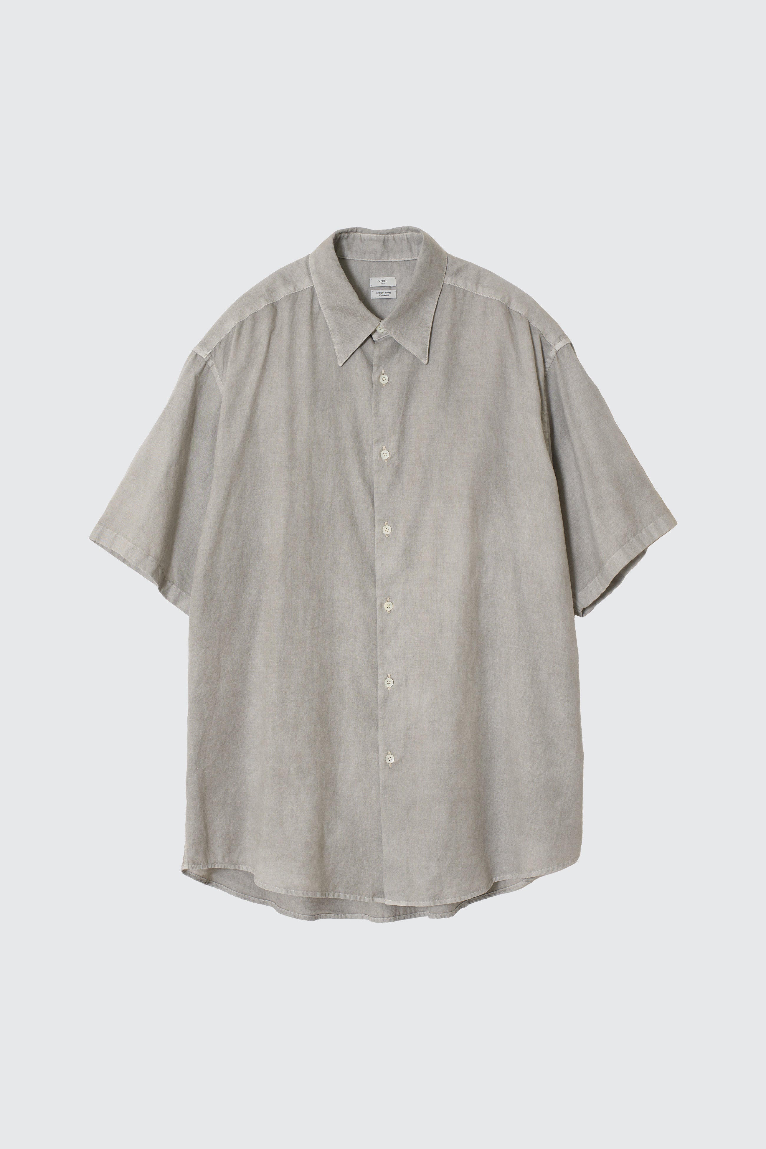 Cotton Silk Garment-Dyed Loosed Shirt | YOKE Official Website