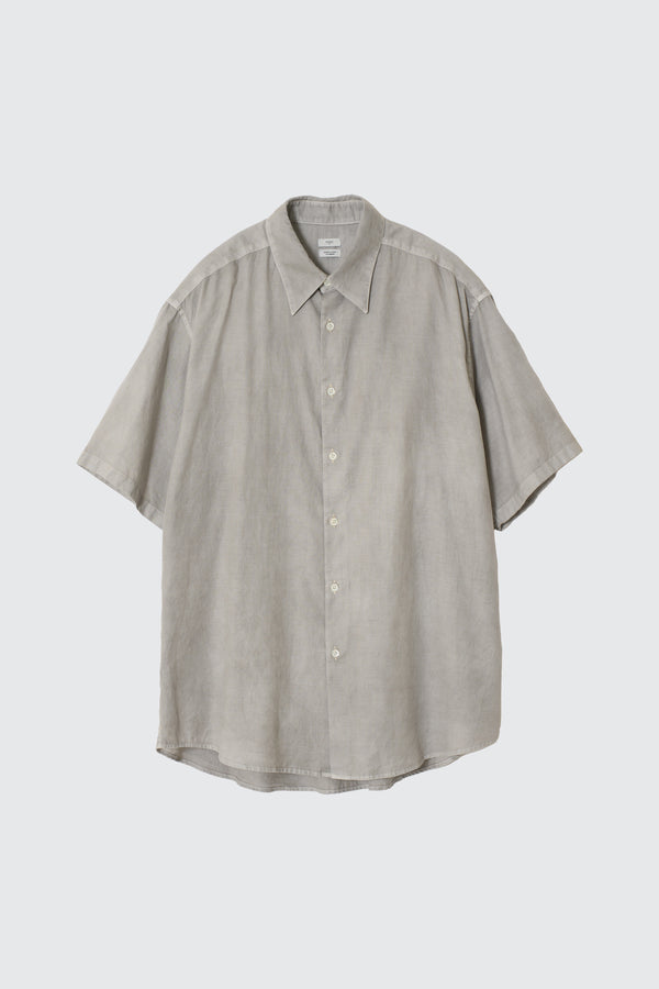 Cotton Silk Twill Garment-Dyed Loosed Shirt