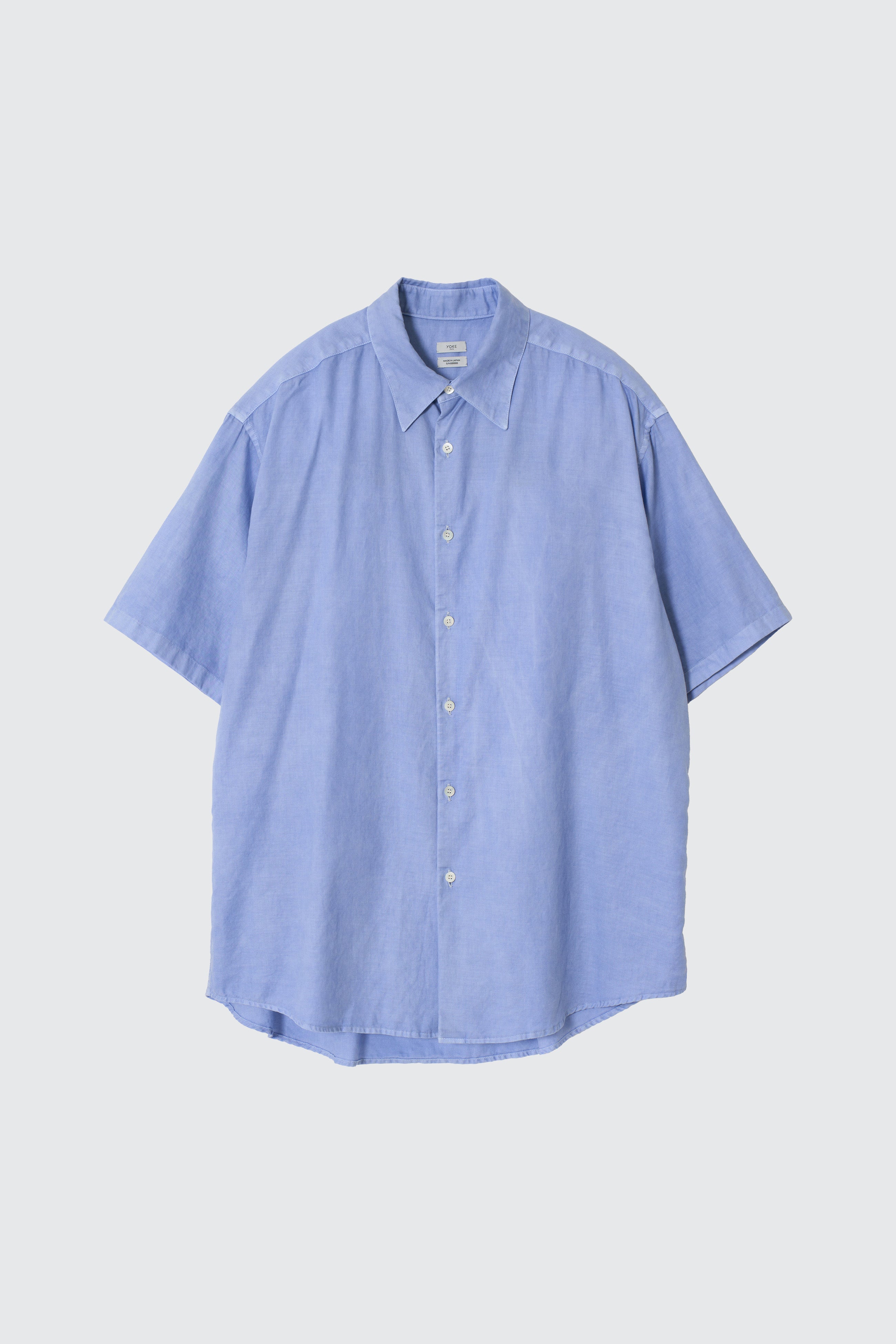 Cotton Silk Garment-Dyed Loosed Shirt | YOKE Official Website