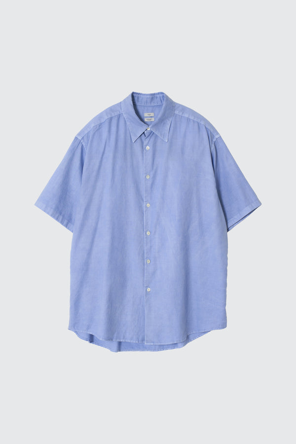 Cotton Silk Twill Garment-Dyed Loosed Shirt