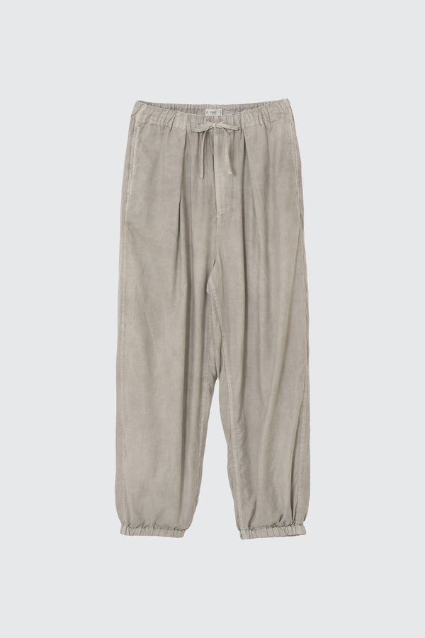Cotton Silk Twill Garment-Dyed Easy Pants