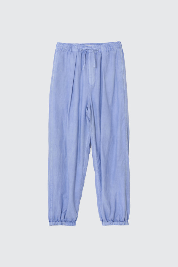 Cotton Silk Twill Garment-Dyed Easy Pants