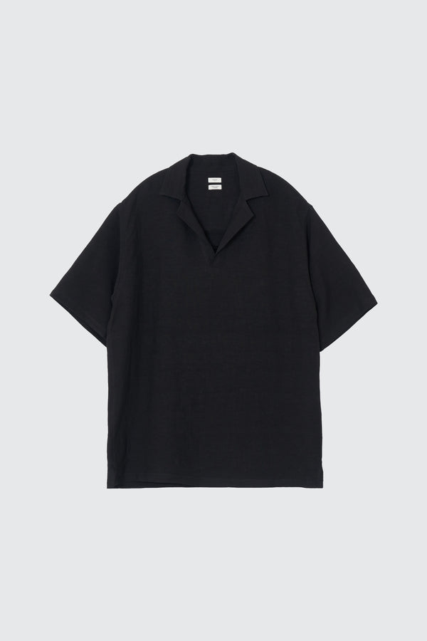 Linen Canvas Skipper Polo Shirt
