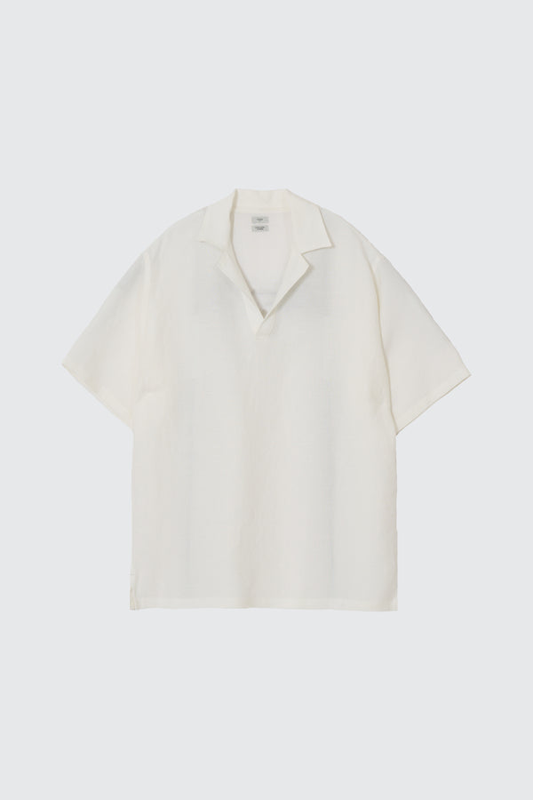 Linen Canvas Skipper Polo Shirt
