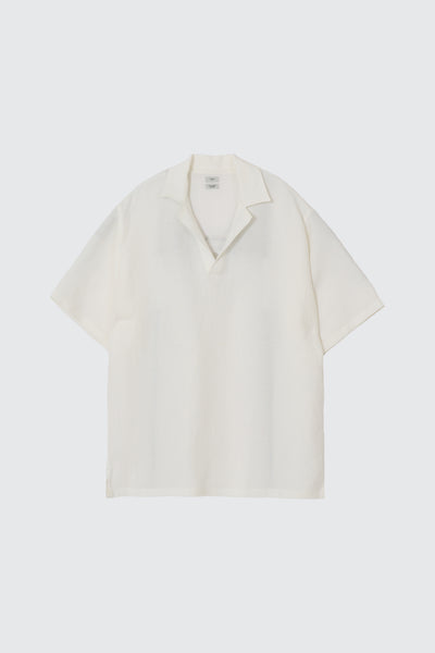 Linen Canvas Skipper Polo Shirt | YOKE Official Website