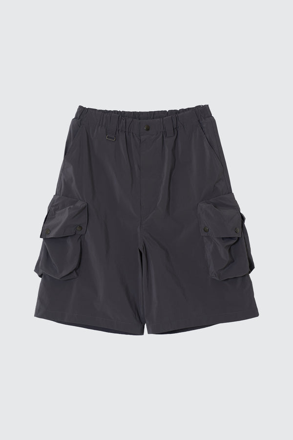 Nylon Twill Multi Pocket Utility Shorts