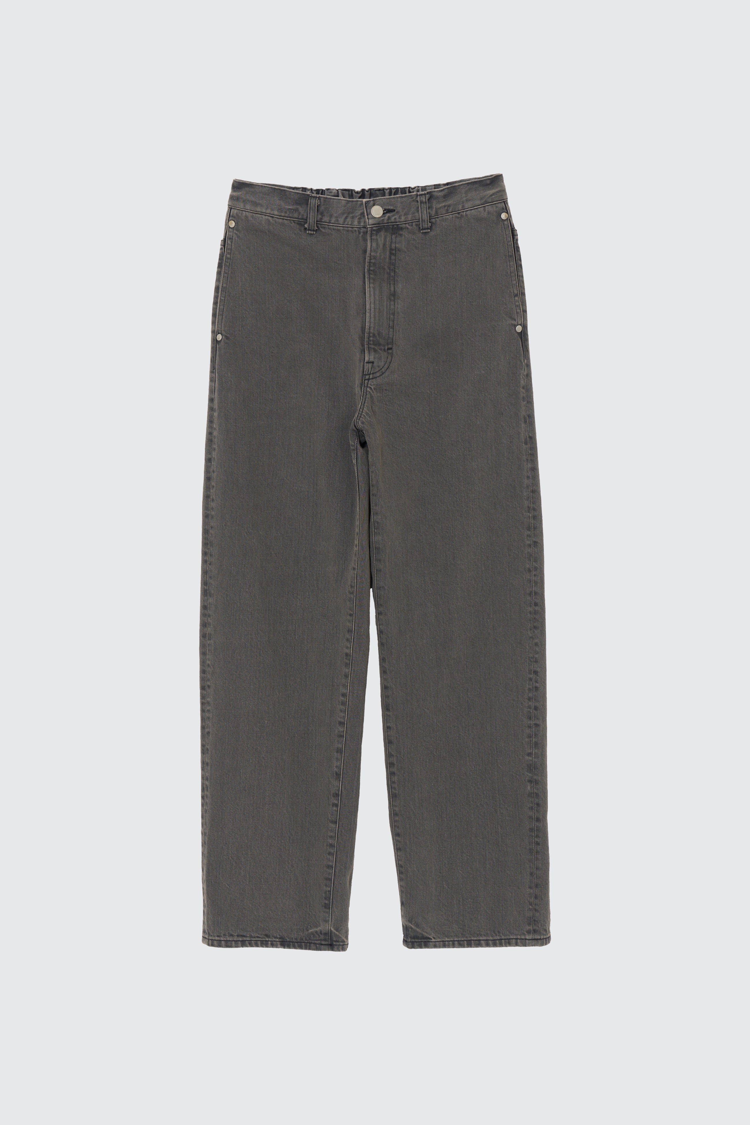 Denim Wide Straight Pants Vintage Wash | YOKE Official Website