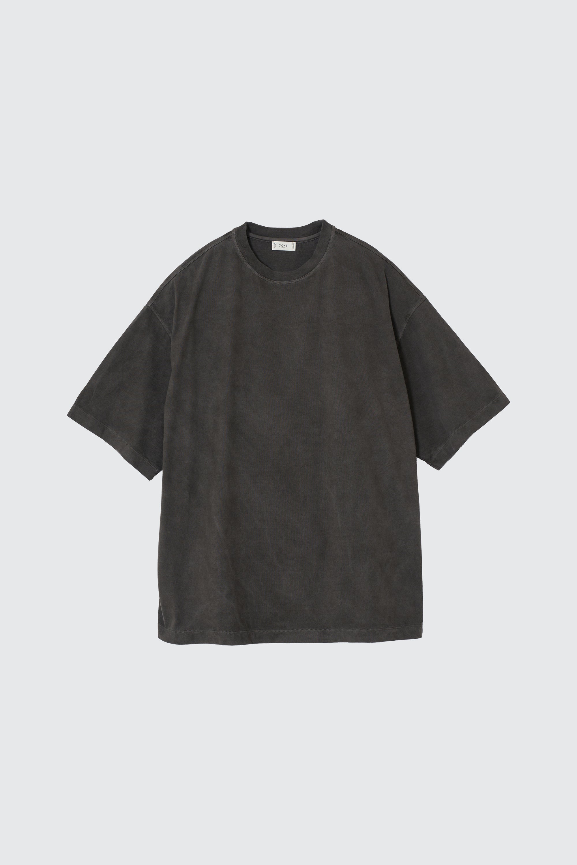 YOKE (ヨーク) ガーメントダイドヨークTシャツ カーボン ブラック