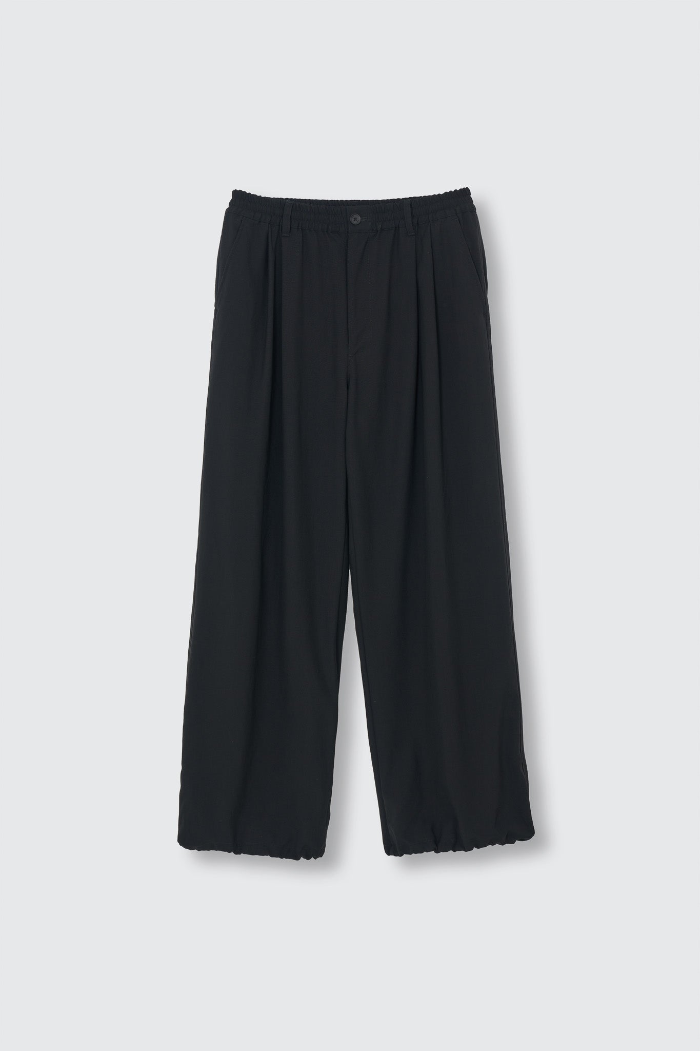 Exclusive Wool Washer Tropical 2pleated Easy Wide Trousers | YOKE