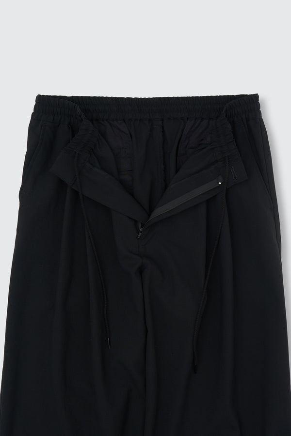 Exclusive Wool Washer Tropical 2pleated Easy Wide Trousers