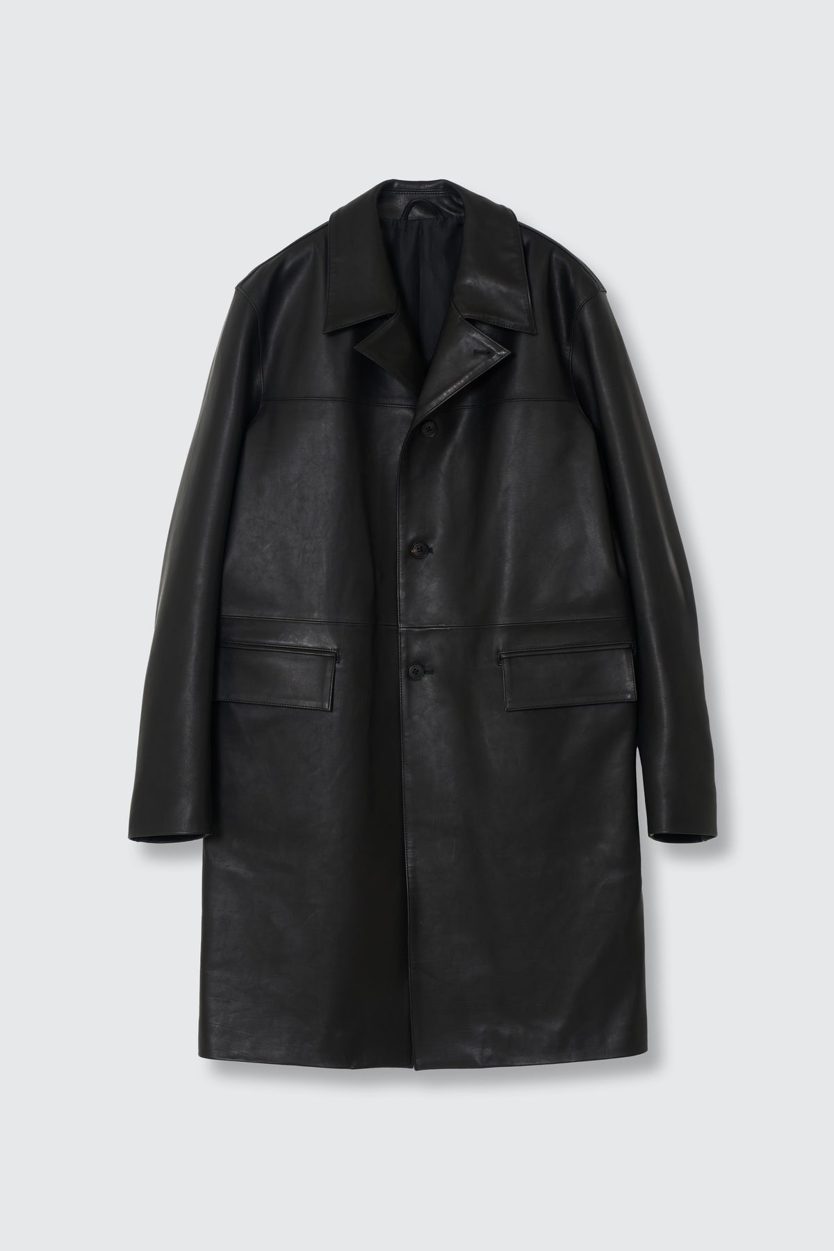 Calf Nappa Leather Coat
