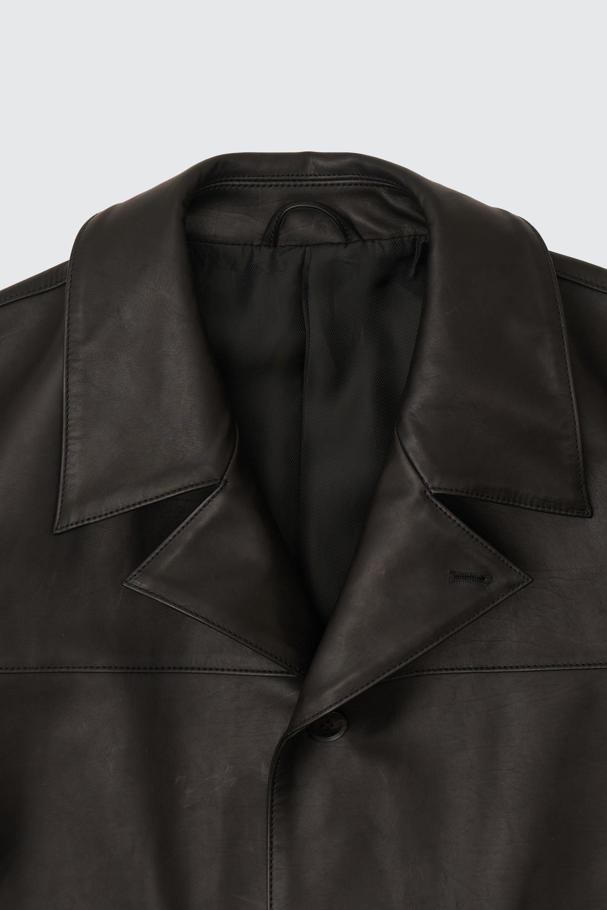 Calf Nappa Leather Coat