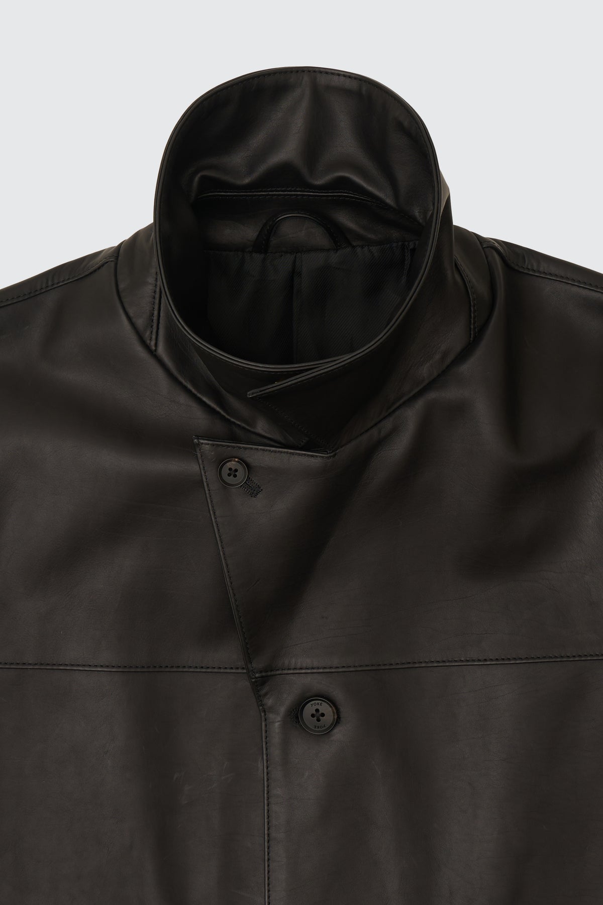 Calf Nappa Leather Coat