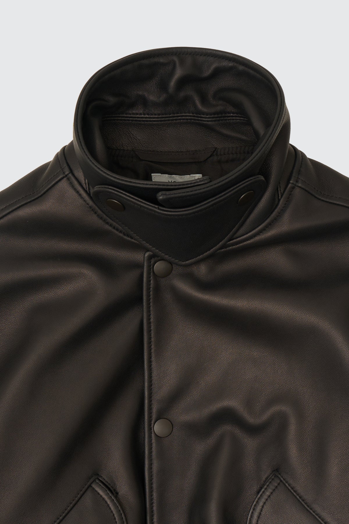 Lamb Leather Bomber Short Jacket