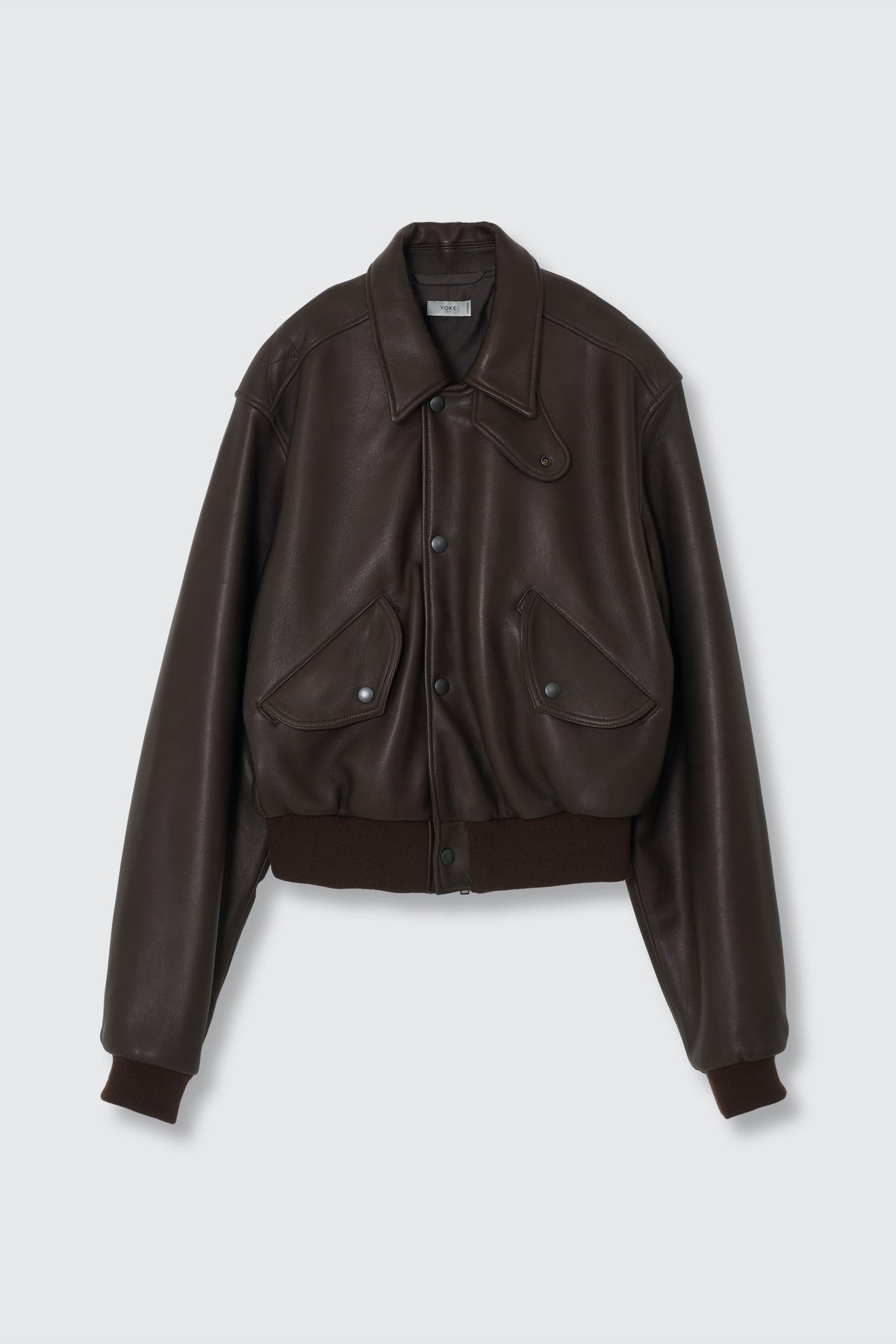 Lamb Leather Bomber Short Jacket