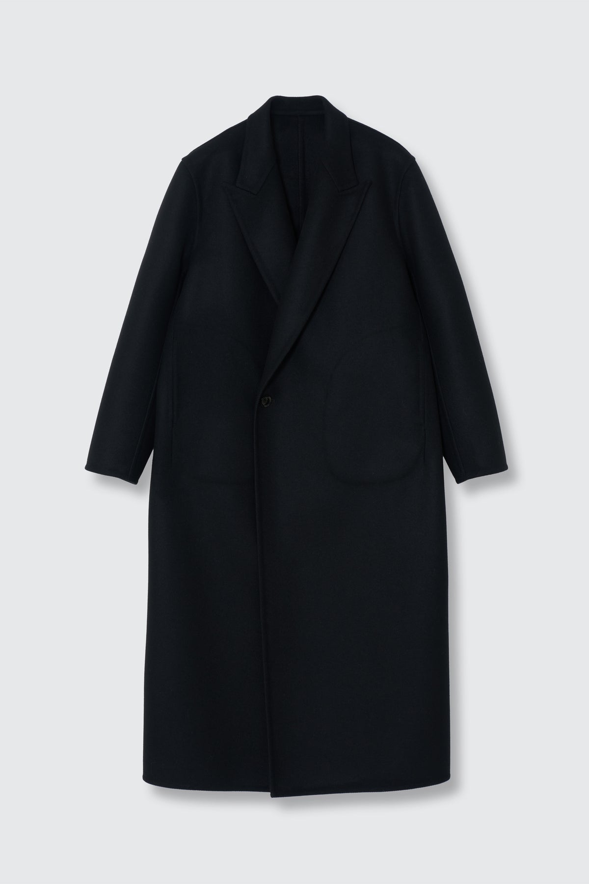 Wool Cashmere Long Rever Coat