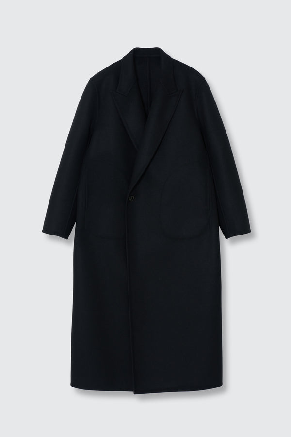 Wool Cashmere Long Rever Coat