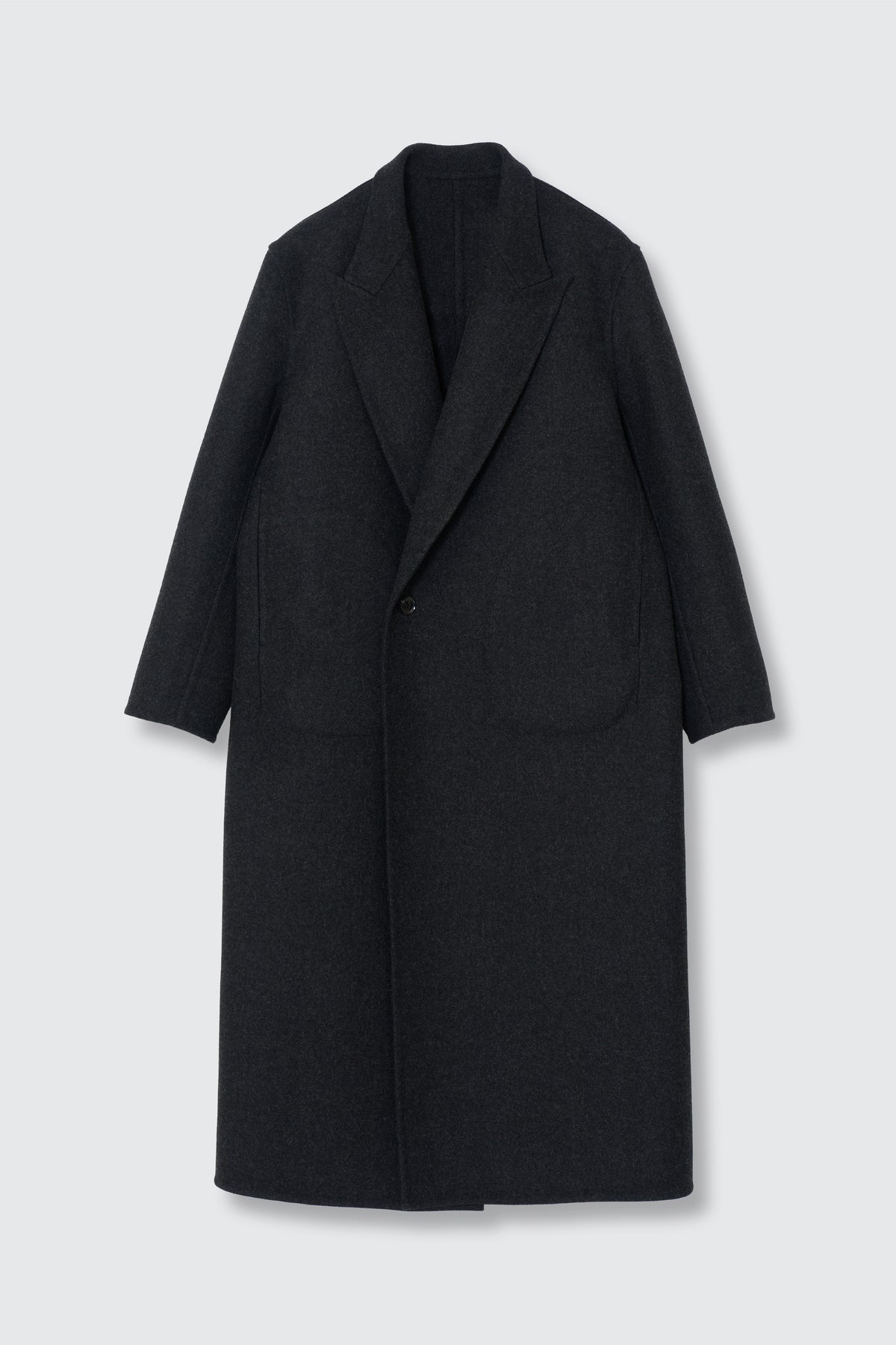 Wool Cashmere Long Rever Coat