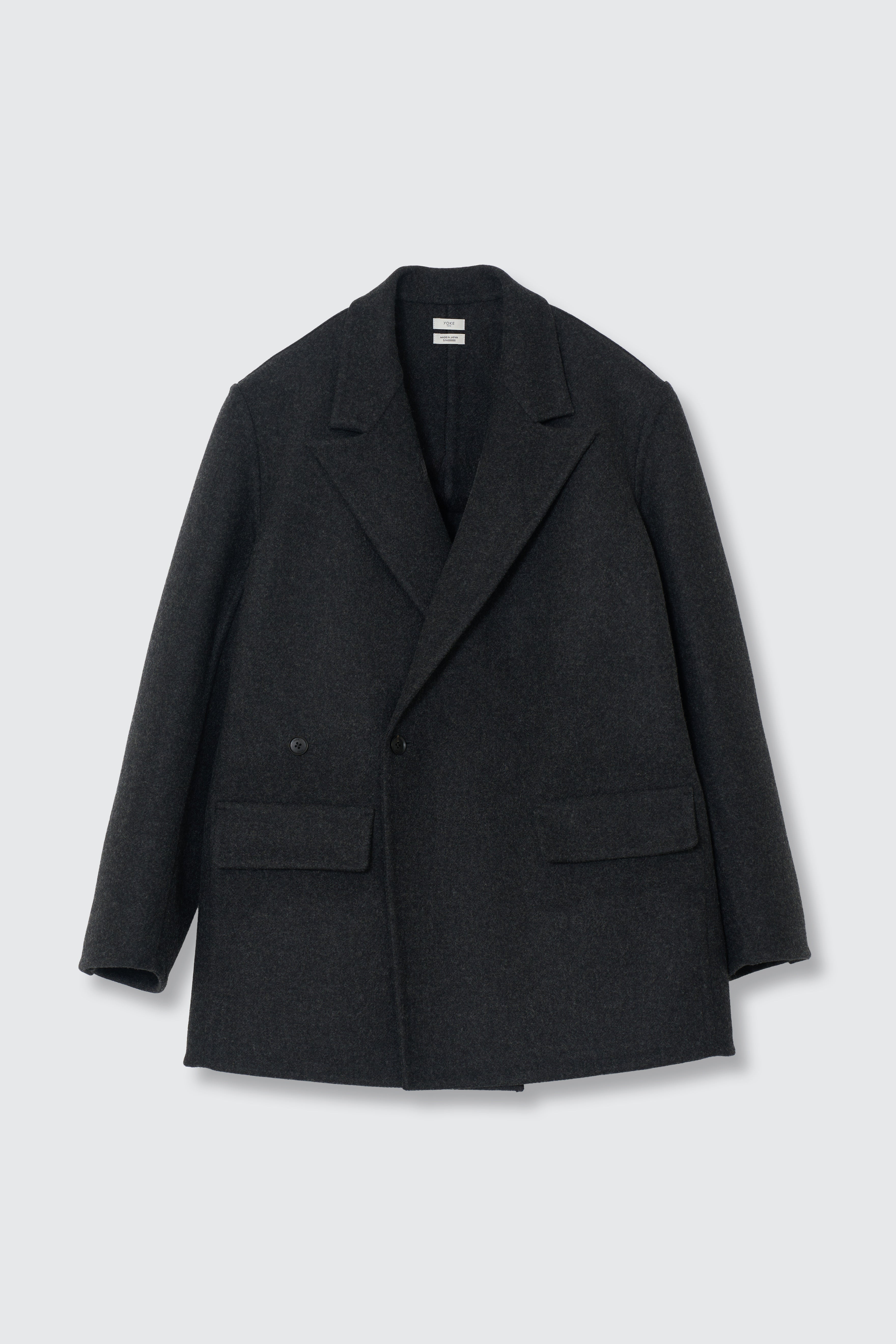 ジャケット・アウター YOKE OVERSIZED DOUBLE BRESTED COAT Wool Cashmere Double Breasted Rever Jacket | YOKE Official Website