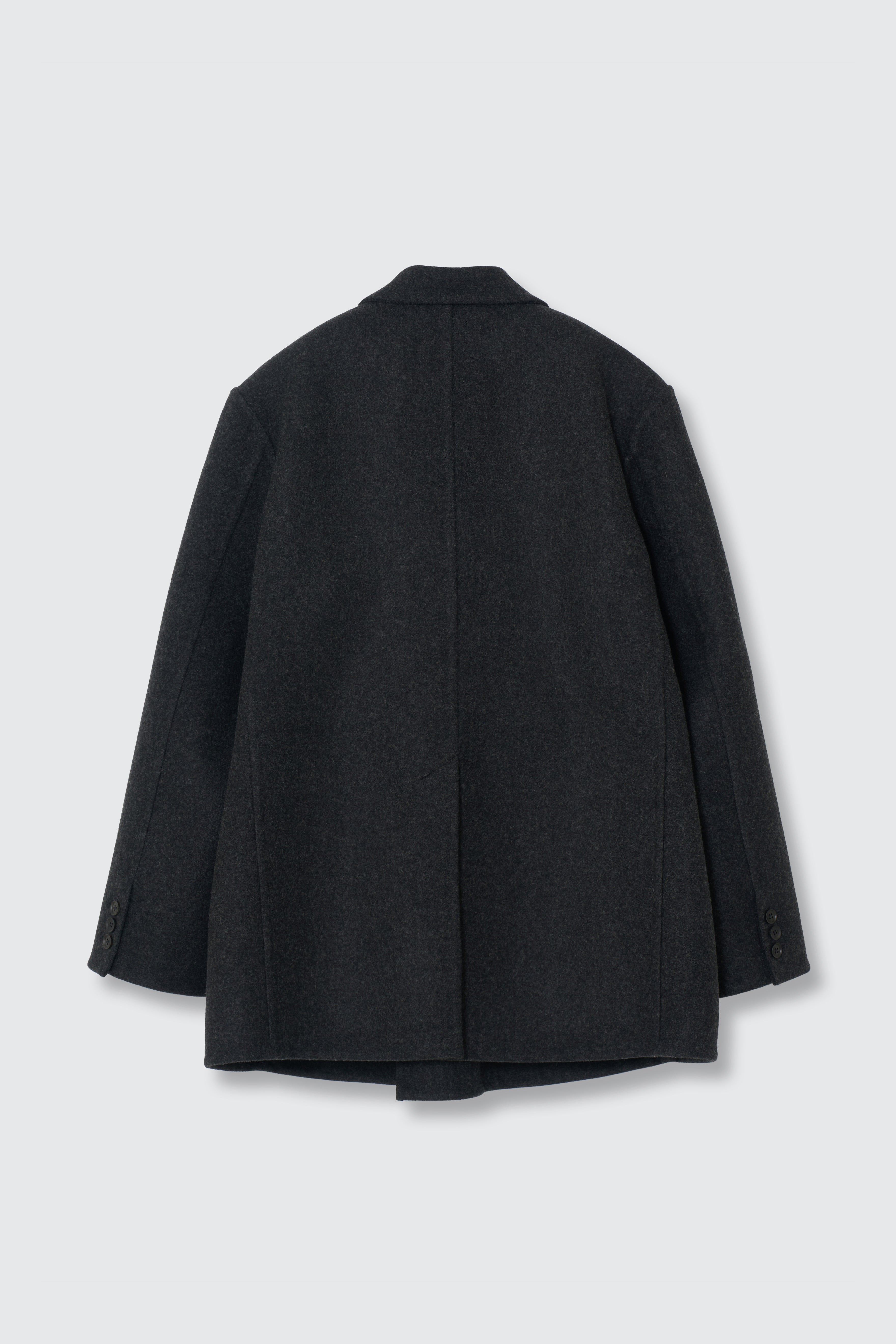 Wool Cashmere Double Breasted Rever Jacket | YOKE Official Website
