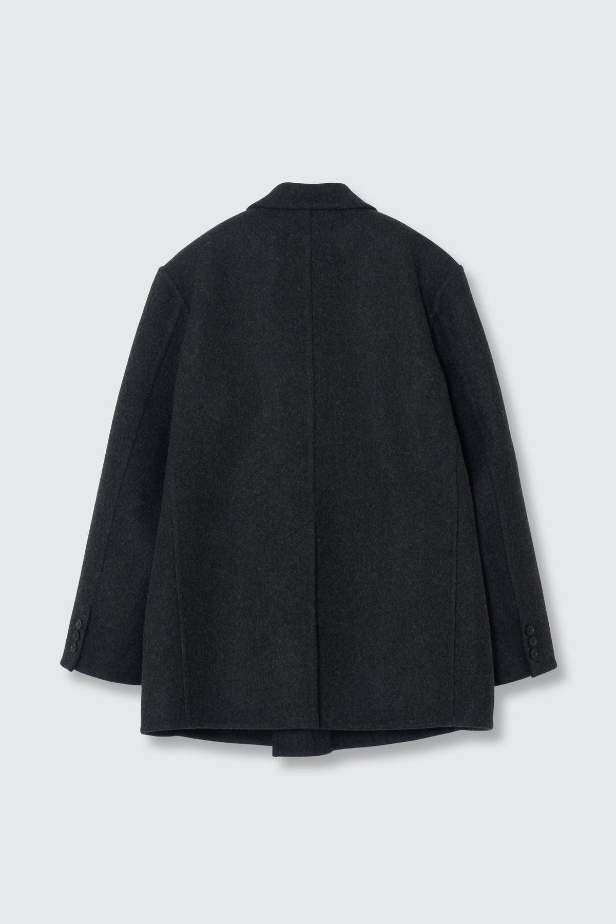 Wool Cashmere Double Breasted Rever Jacket