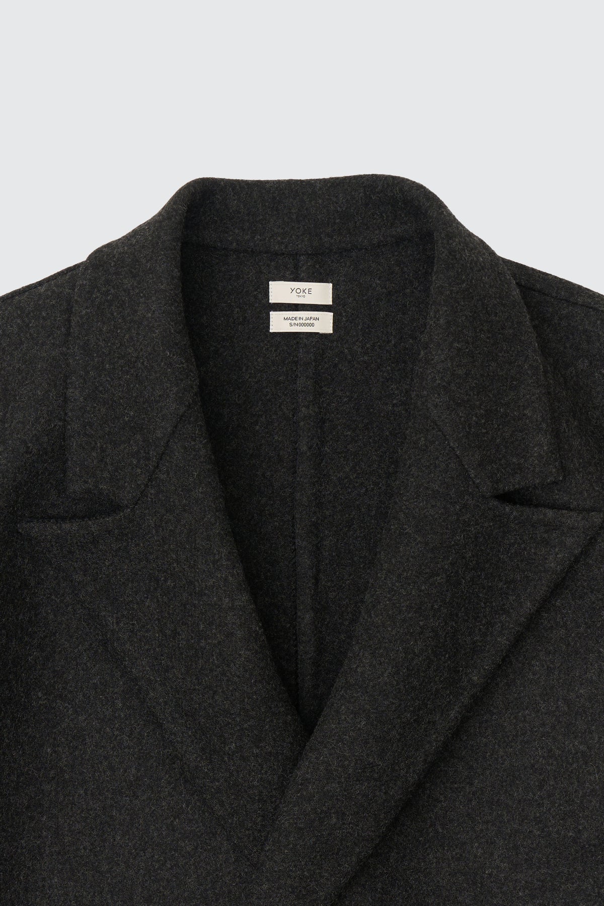 Wool Cashmere Double Breasted Rever Jacket