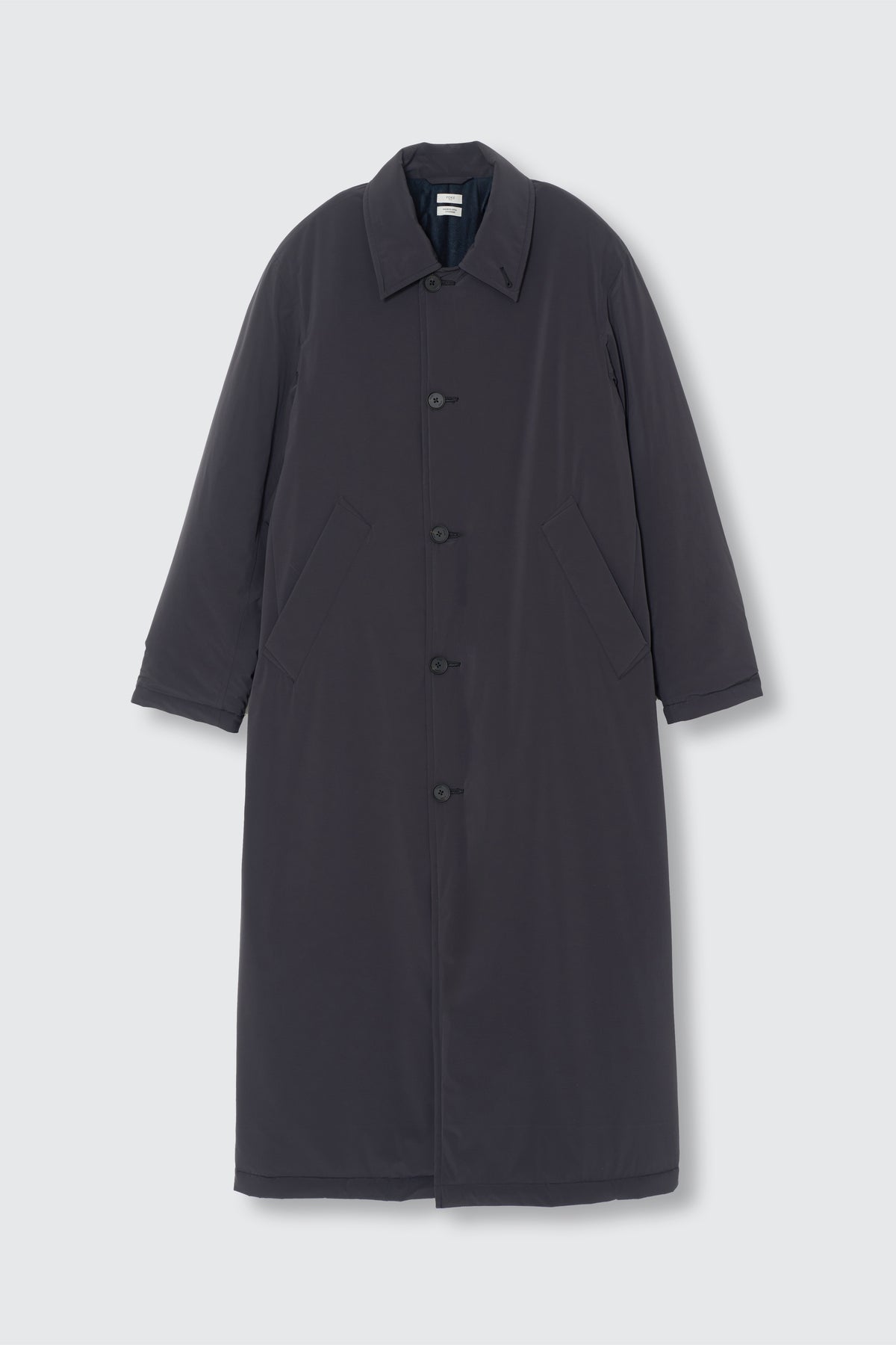 Super Stretch Recycle Nylon Taffeta Puffer Long Coat