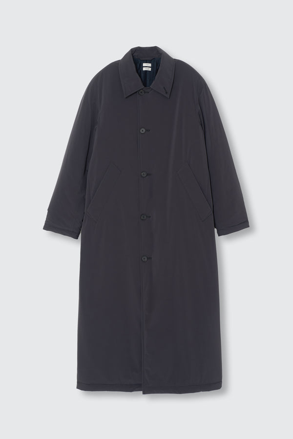 Super Stretch Recycle Nylon Taffeta Puffer Long Coat