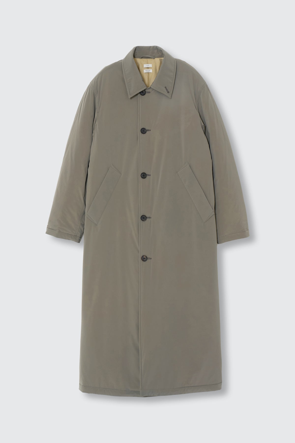Super Stretch Recycle Nylon Taffeta Puffer Long Coat