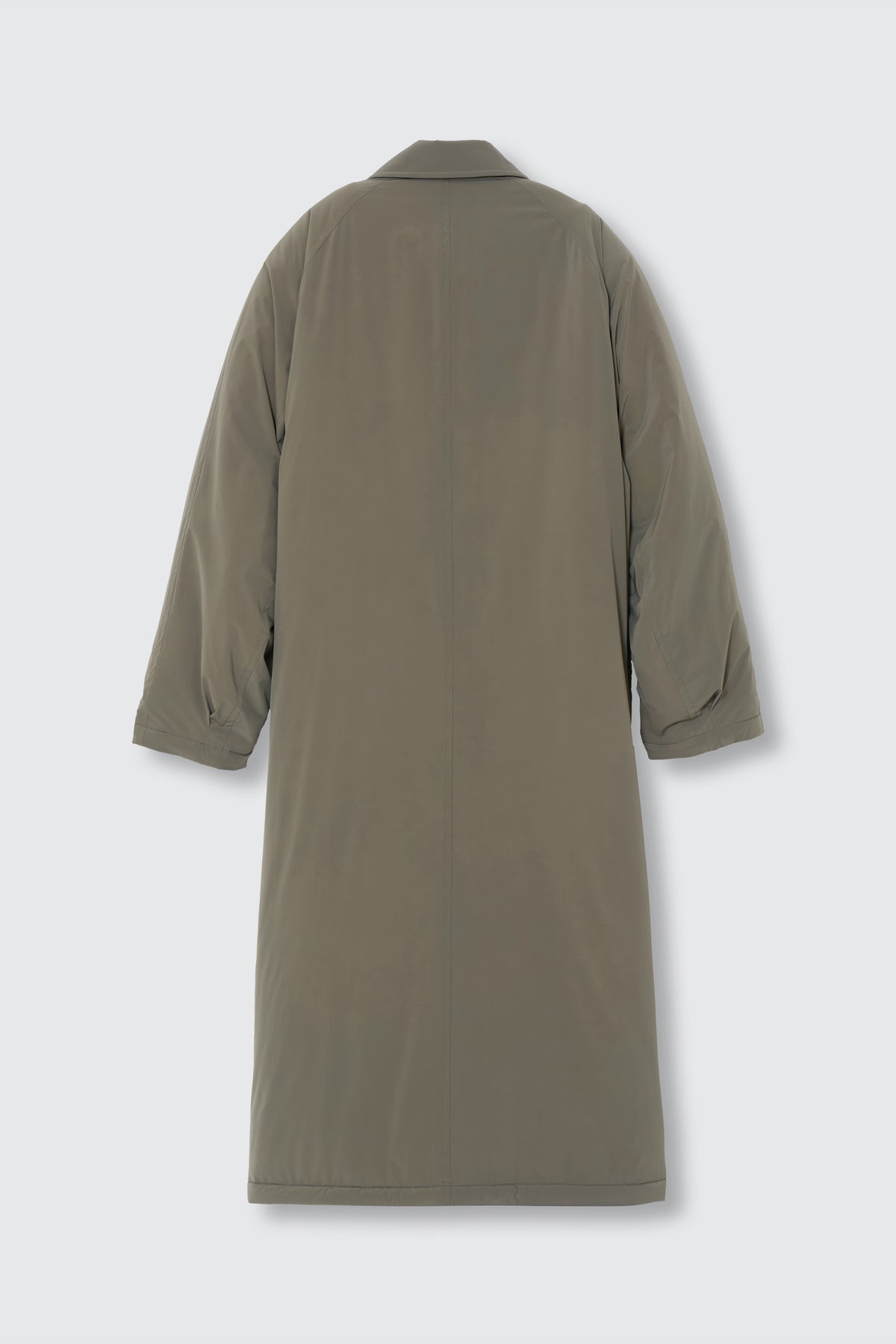 Super Stretch Recycle Nylon Taffeta Puffer Long Coat
