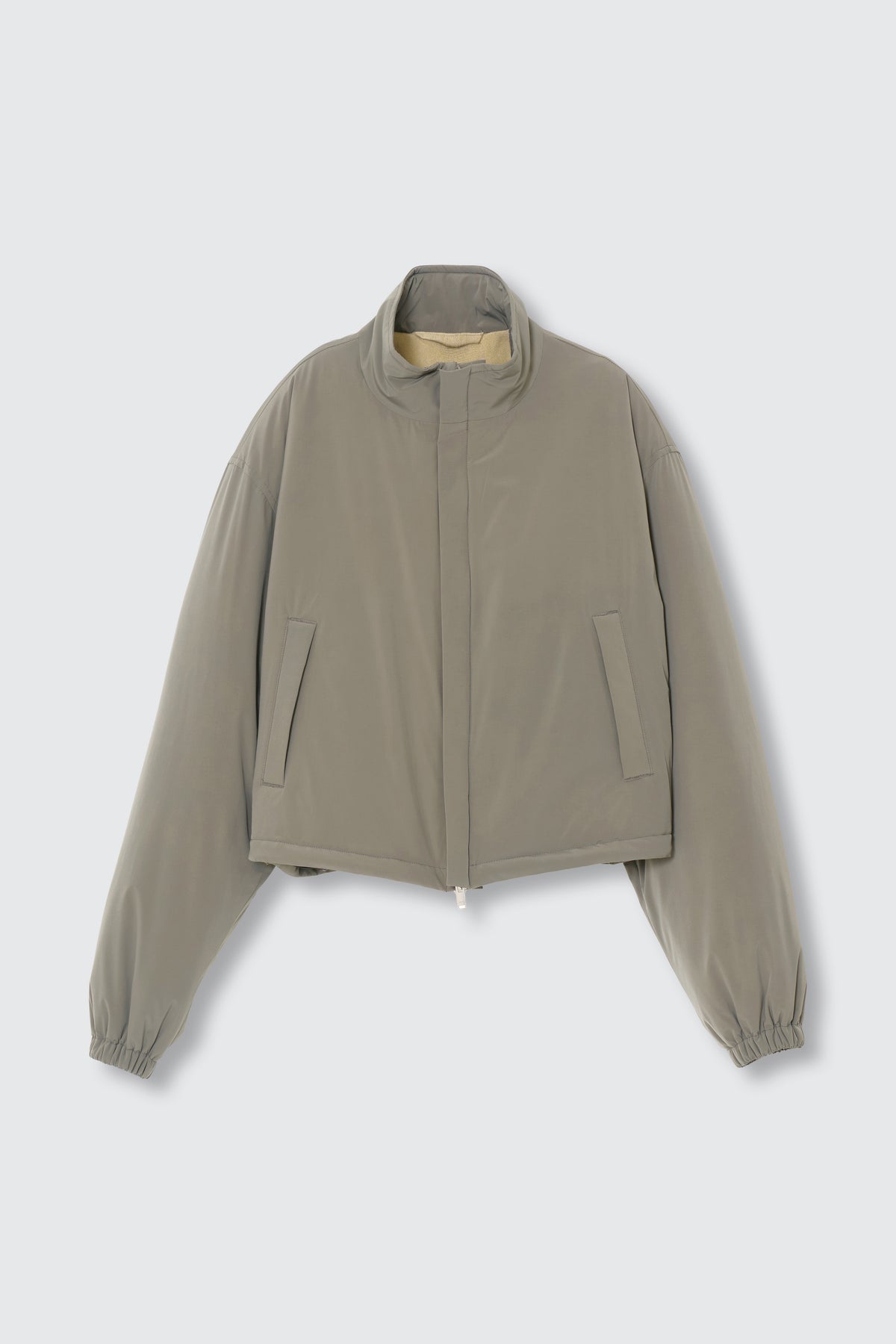 Super Stretch Recycle Nylon Taffeta Puffer Short Blouson