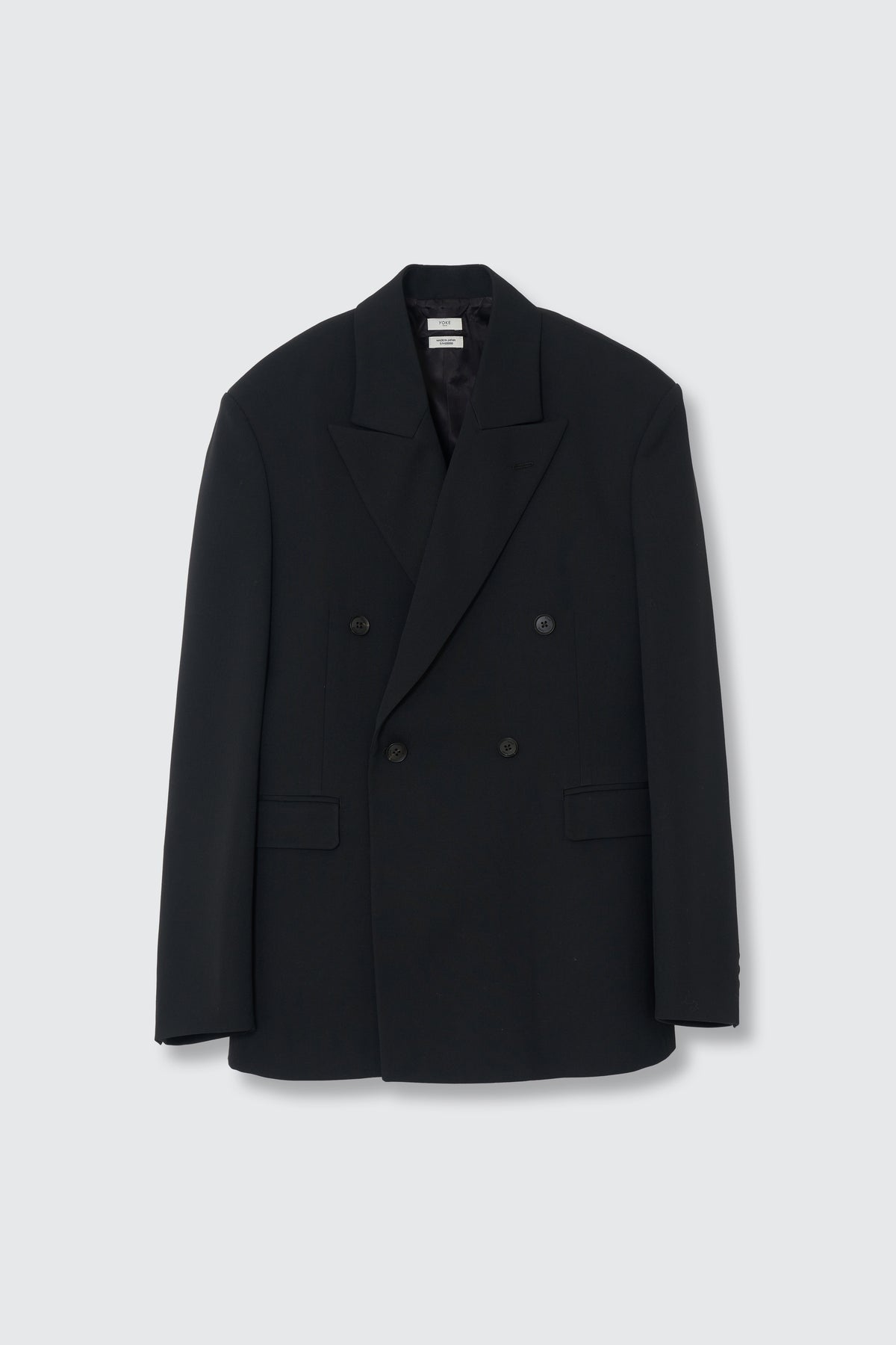 Super120's Wool Serge Double Breasted Jacket