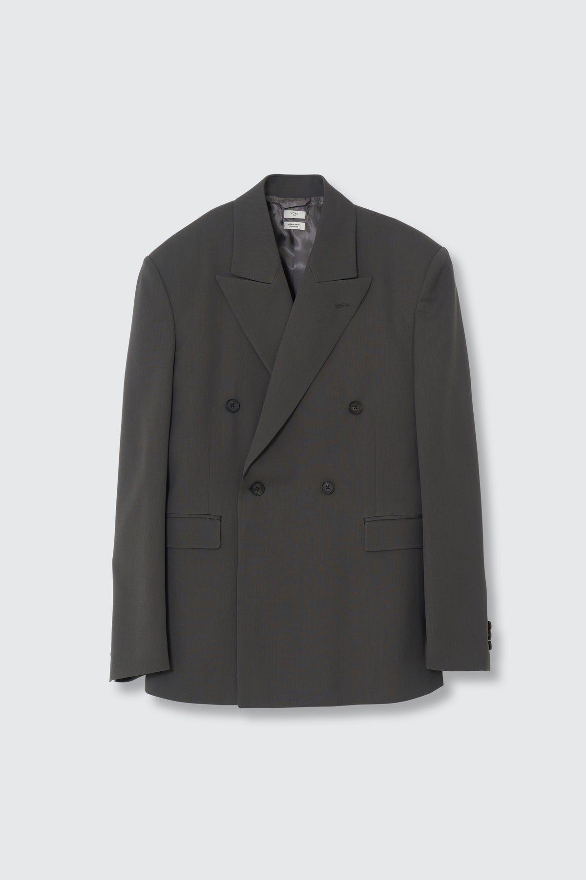 Super120's Wool Serge Double Breasted Jacket