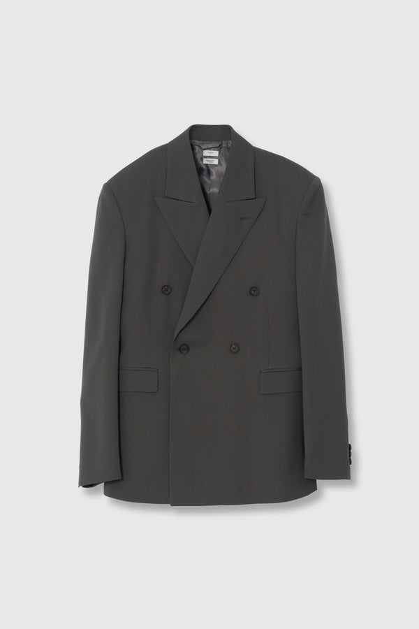 Super120's Wool Serge Double Breasted Jacket
