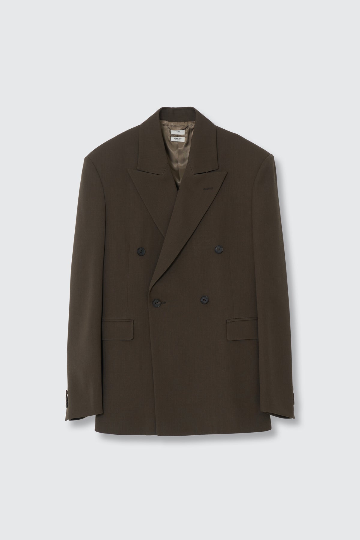 Super120's Wool Serge Double Breasted Jacket