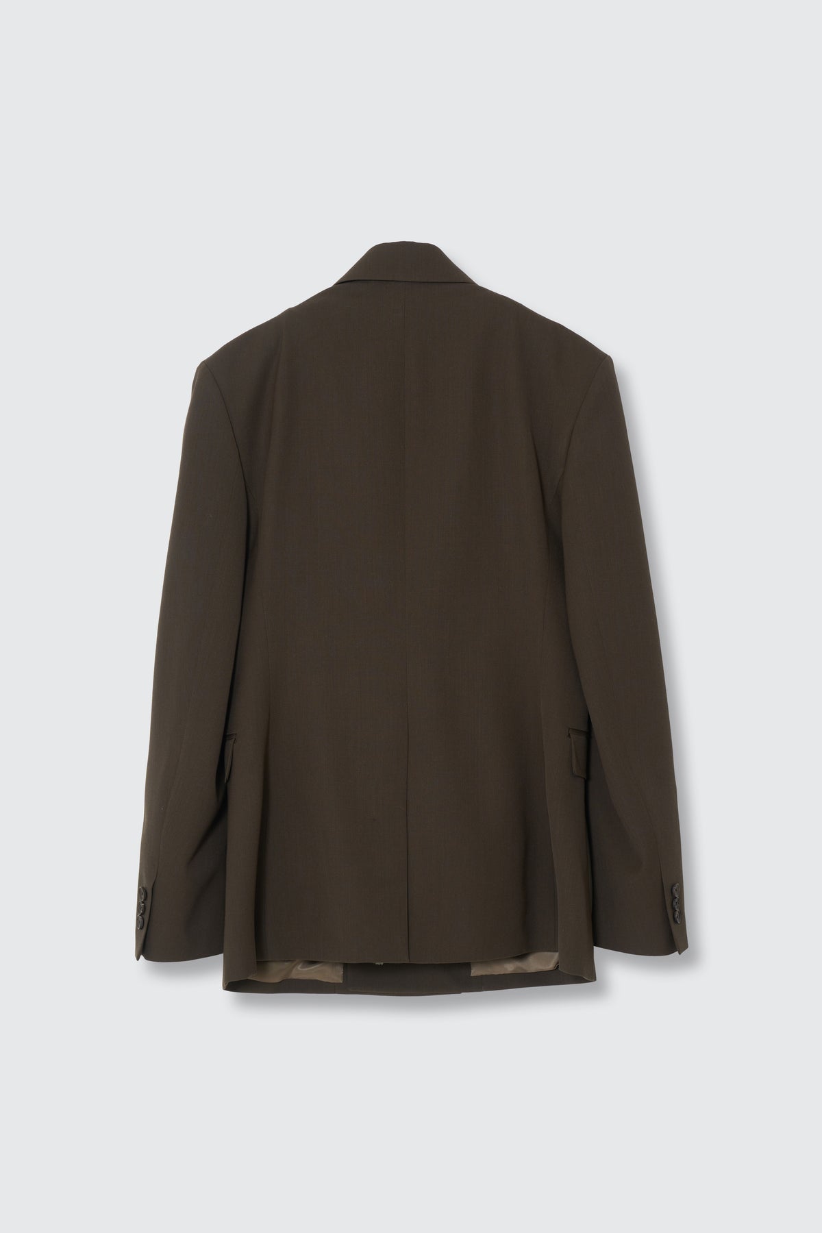 Super120's Wool Serge Double Breasted Jacket