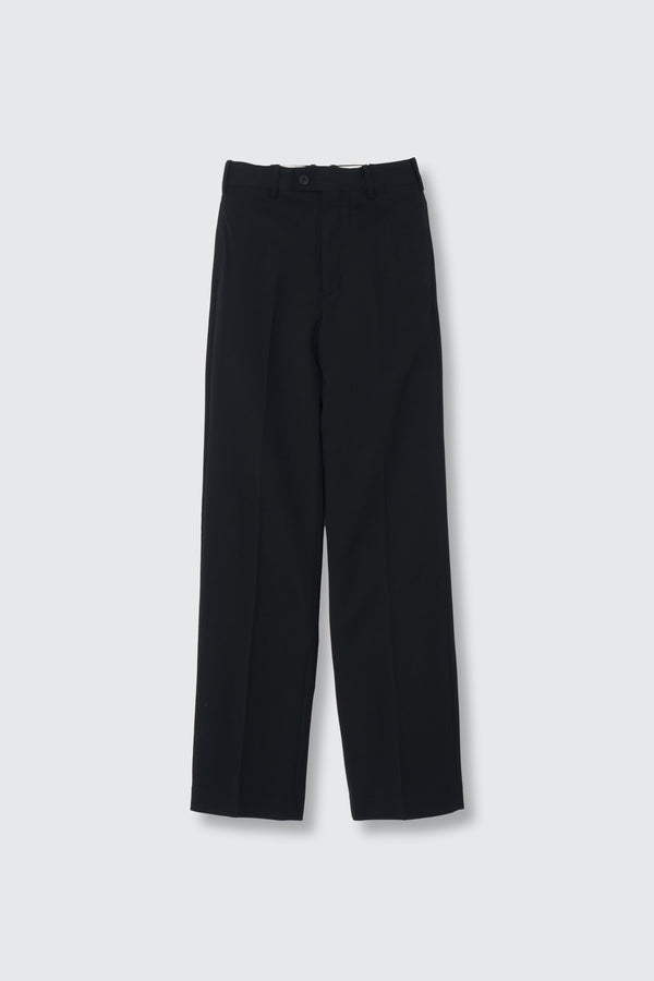 Super120's Wool Serge Straight Trousers