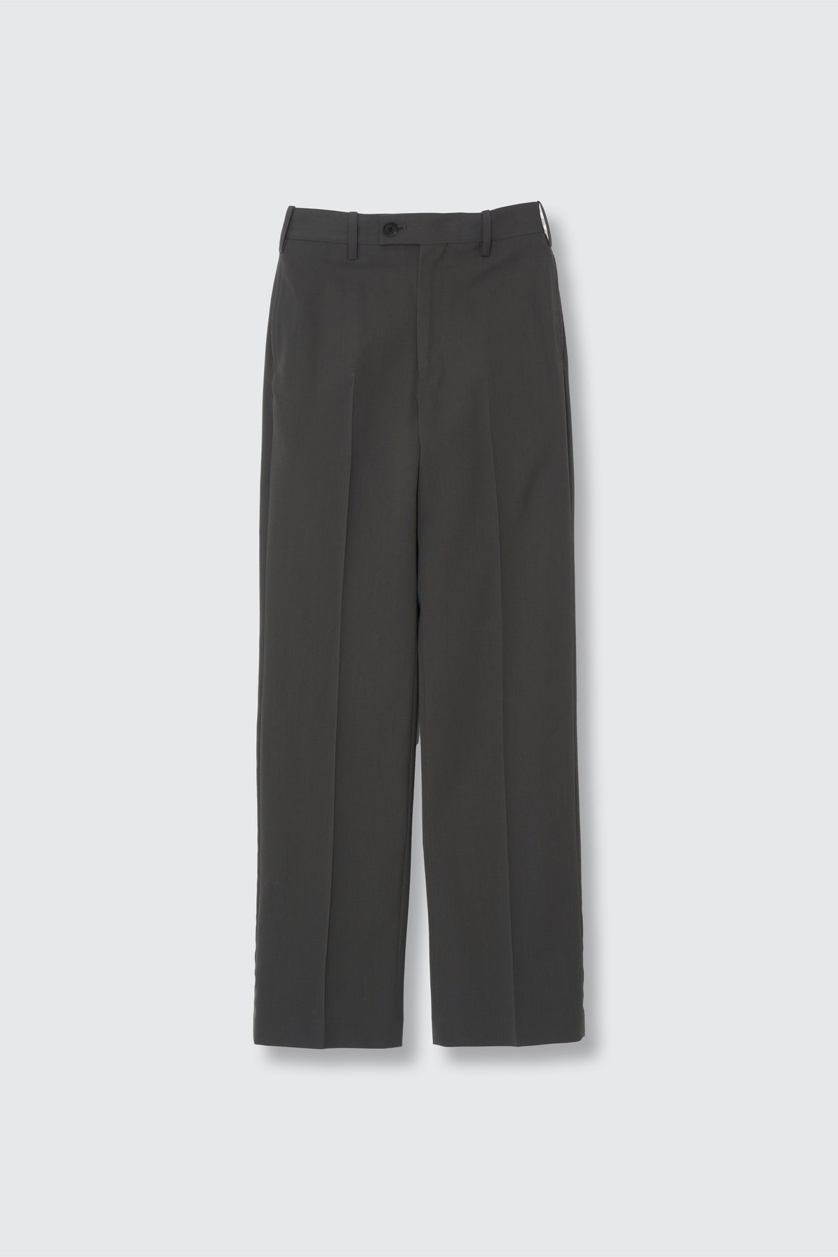Super120's Wool Serge Straight Trousers