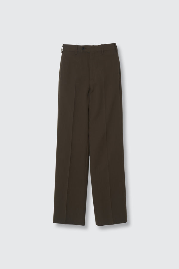Super120's Wool Serge Straight Trousers