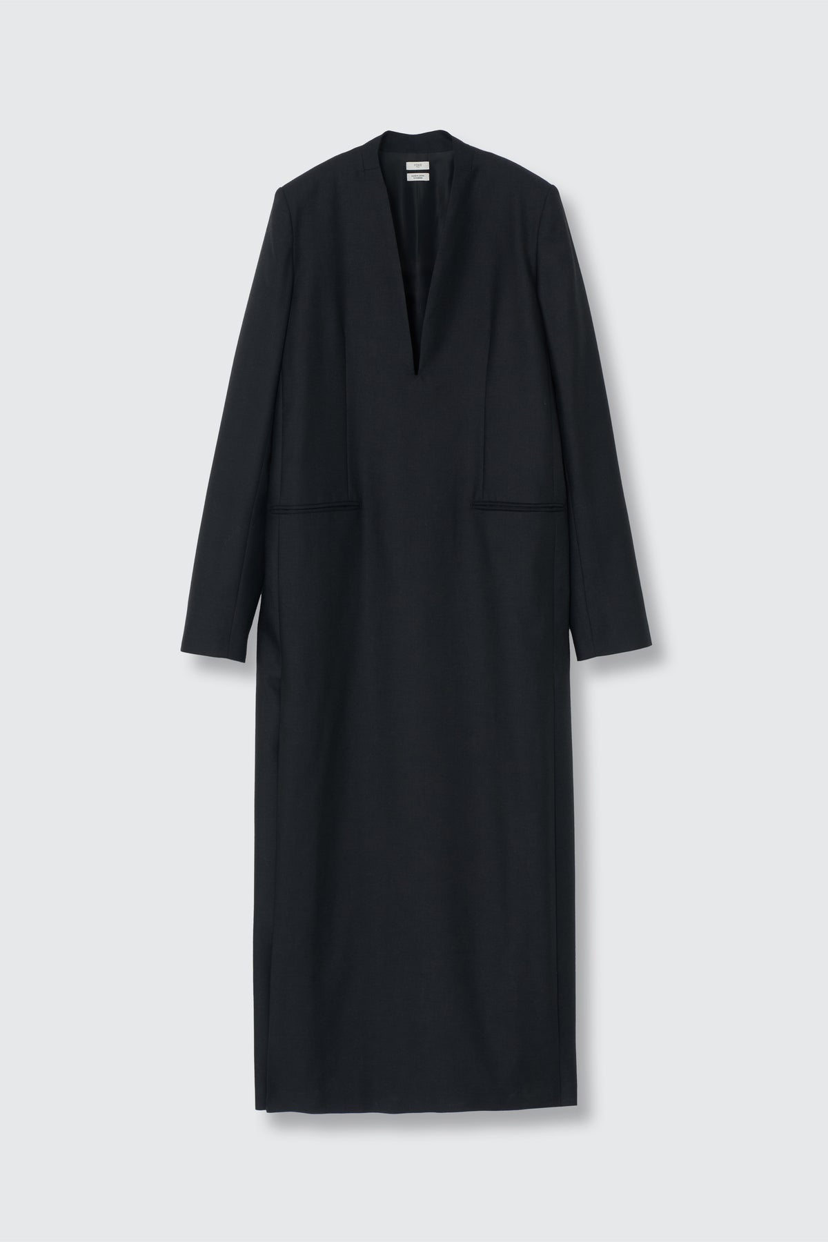 Super120's Wool Serge Long Dress